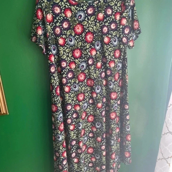 CLEARANCE! LulaRoe Carley XS‎ Dress Floral Print Excellent Condition! - Picture 3 of 3